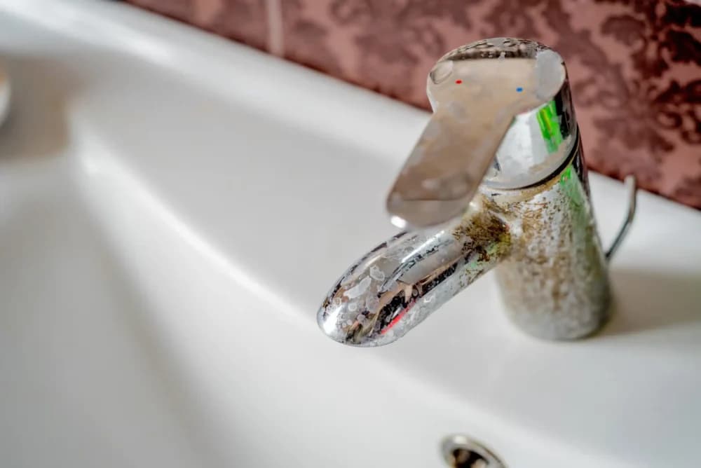 rusted faucet