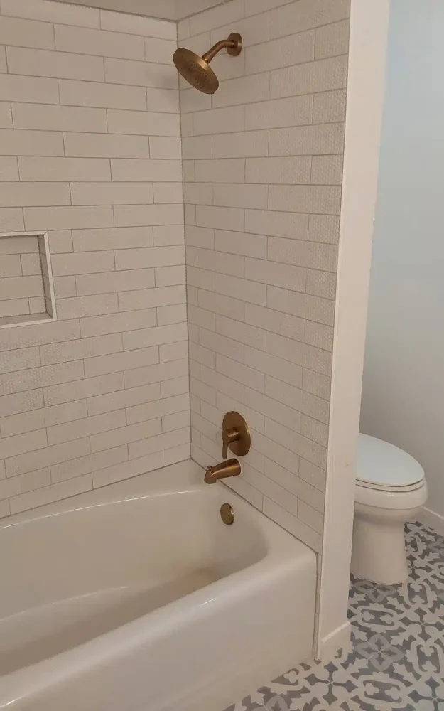 Bathroom remodel in residential home in Sugar Land, TX.