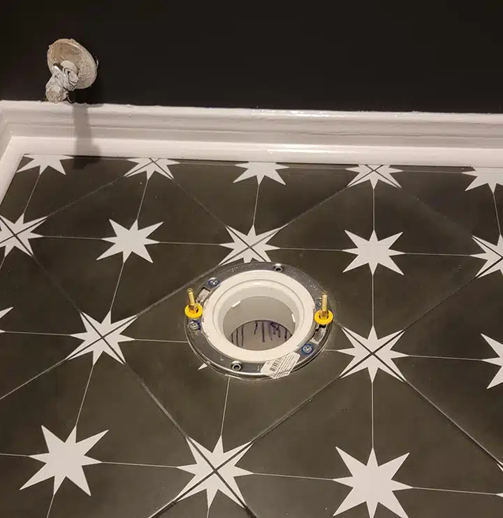 Drain in residential bathroom in Sugar Land, TX.