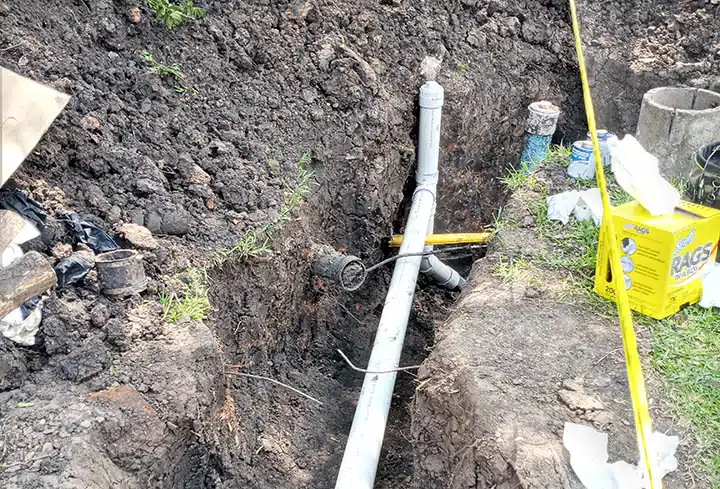 Sewer repair in Sugar Land, TX.