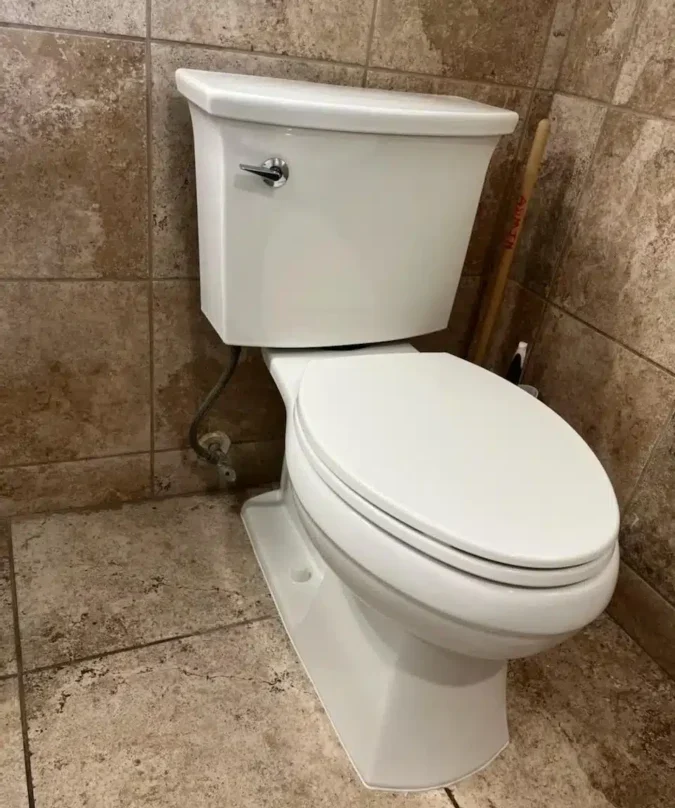 Toilet installation in Sugar Land, TX.