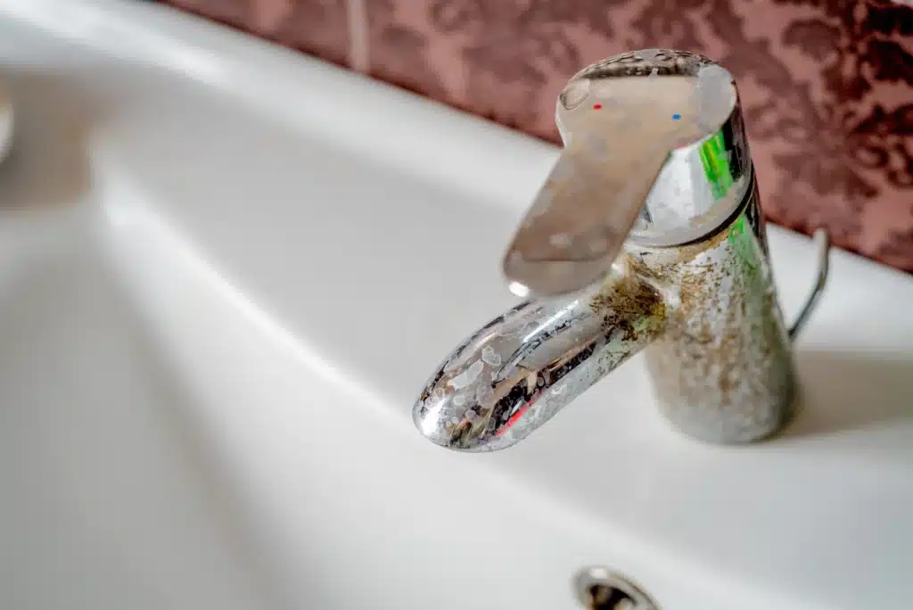 rusted faucet